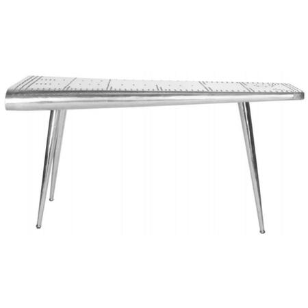 SAFAVIEH Aviator Console Table- Silver - 29 x 23 x 55 in. FOX7202A